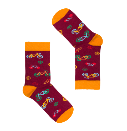 Dziecięce skarpety w rozmiarze 26-30 z kolekcji holenderskiej w rowery