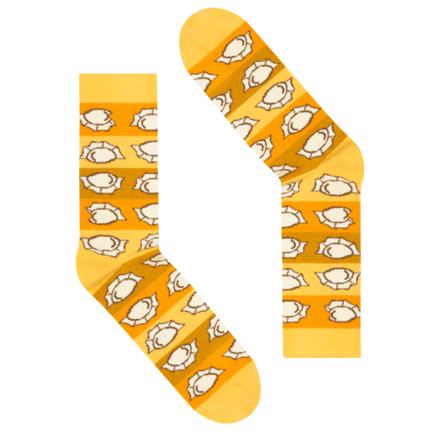 Dorosłe skarpety w rozmiarze 42-46 z kolekcji polskiej w pierogi